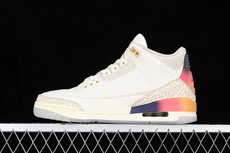 All categories Air Jordan Jordan series basketball shoes Air Jordan 3 pure original J.Balvin x Air Jordan 3 Retro AJ3 Joe 3 rainbow gradient FN0344-901